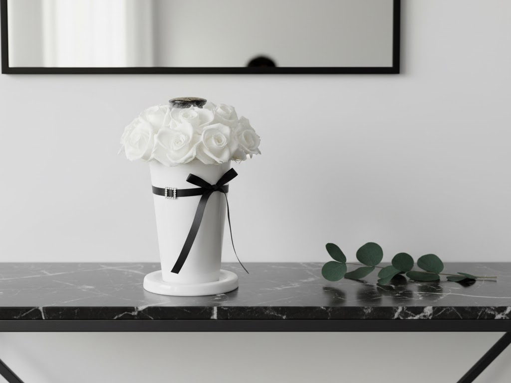 プリザーブドフラワー検定2級 作品例